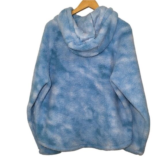 VICTORIA’S SECRET PINK SHERPA TEDDY RELAXED FIT HOODED FUNNEL PULLOVER SWEATER M - Picture 5 of 11